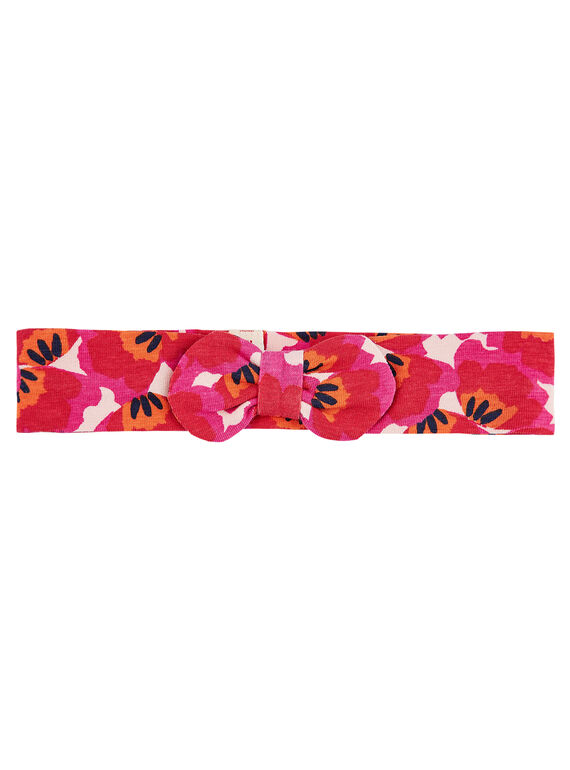 Bandeau bébé fille fleur rouge et orange JYIVIBAN / 20SI09D1BAND327