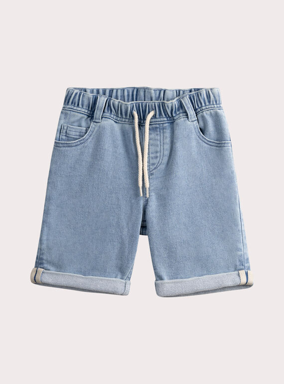 Bermuda en jean bleu clair
