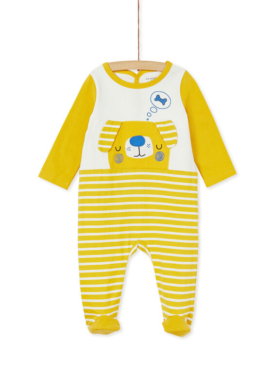 Grenouillère layette garçon motif chien KEGAGREDOG / 20WH14I2GRE001