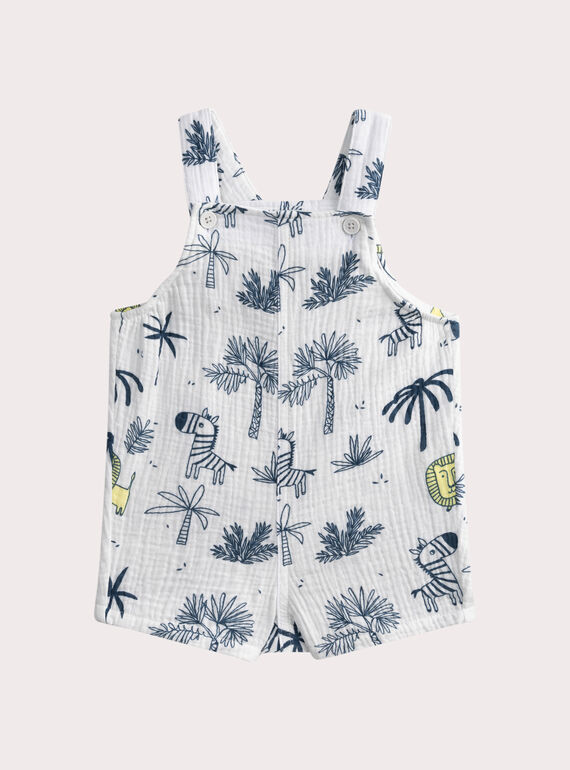 Salopette courte safari pour bébé garçon WUPRISAC1 / 25SG10S2SAC009
