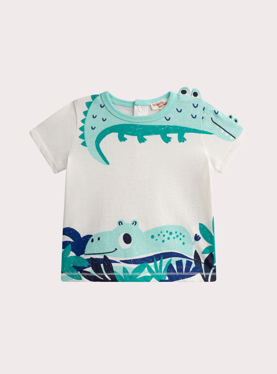 Tshirt écru pour bébé garçon WUBOTEE3 / 25SG10R2TMC009