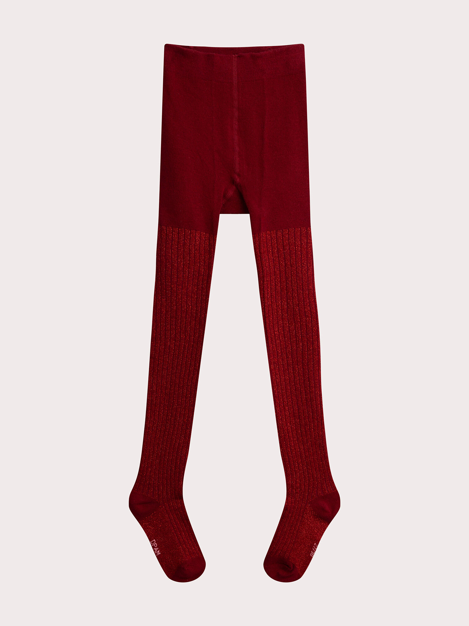 Collant rouge cotele pour fille Chaussettes Collants DPAM