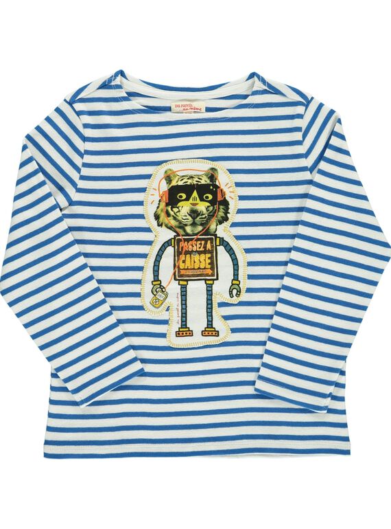 Tee-shirt manches longues garçon DOBLETEE3 / 18W90293TMLA001