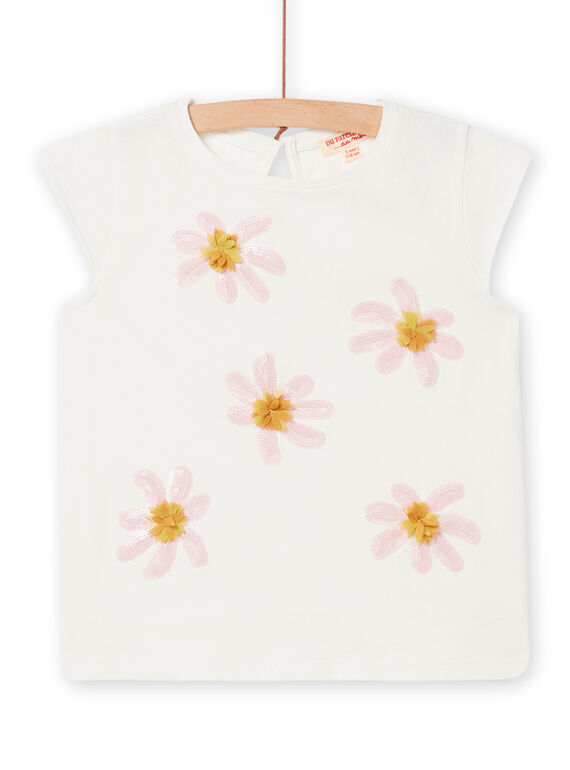 Tee Shirt Manches Courtes Ecru NASOTI1 / 22S901Q2TMC001