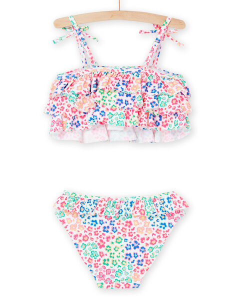 Haut de maillot de bain et culotte multicolore à imprimé fleuri. RYABIK1 / 23SI01R1MAI000