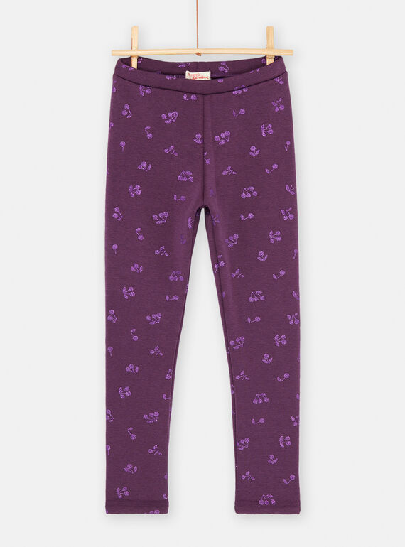 Legging raisin à imprimé cerise pour fille SAJOLEG2 / 23W901N8PAN711