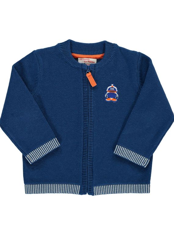 Gilet zippé bébé garçon DUJOGIL3 / 18WG1034GIL702