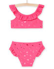 Ensemble maillot de bain 2 pièces rose vif RYABIK2 / 23SI01R2MAID331