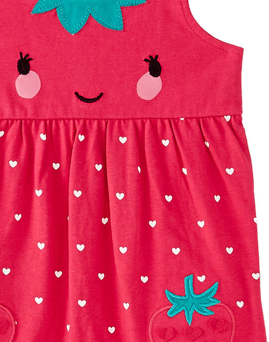 Grenouillere Courte Bebe Fille Fraise Rose Grenouillere Pyjama Bebe Dpam