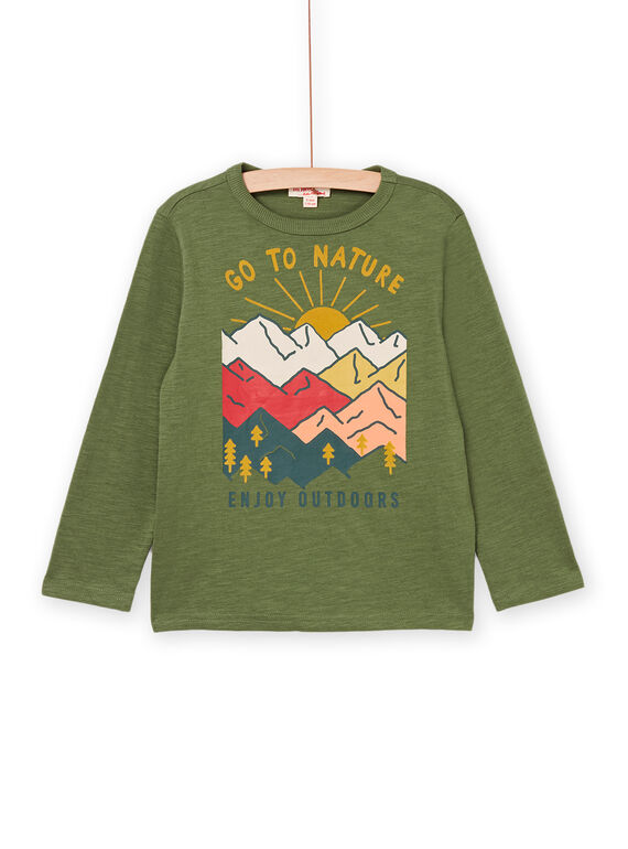 T-shirt manches longues à motifs montagnes PORHUTEE5 / 22W902Q5TMLG611