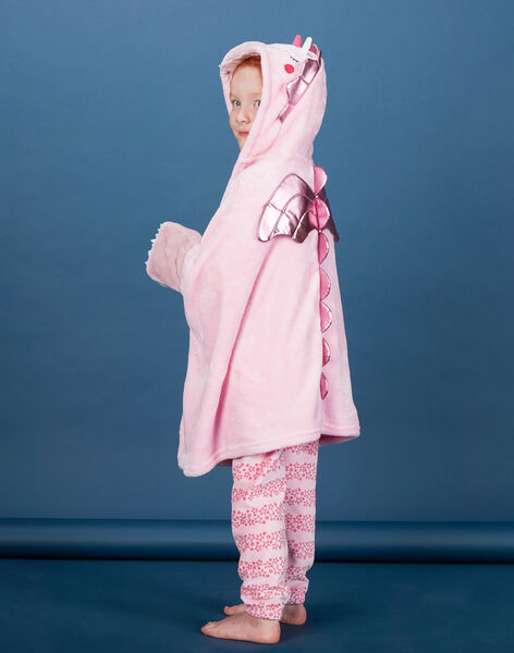 Cape Enfant Fille Rose Dragon Licorne A Poches Manteau Blouson Veste Enfant Dpam