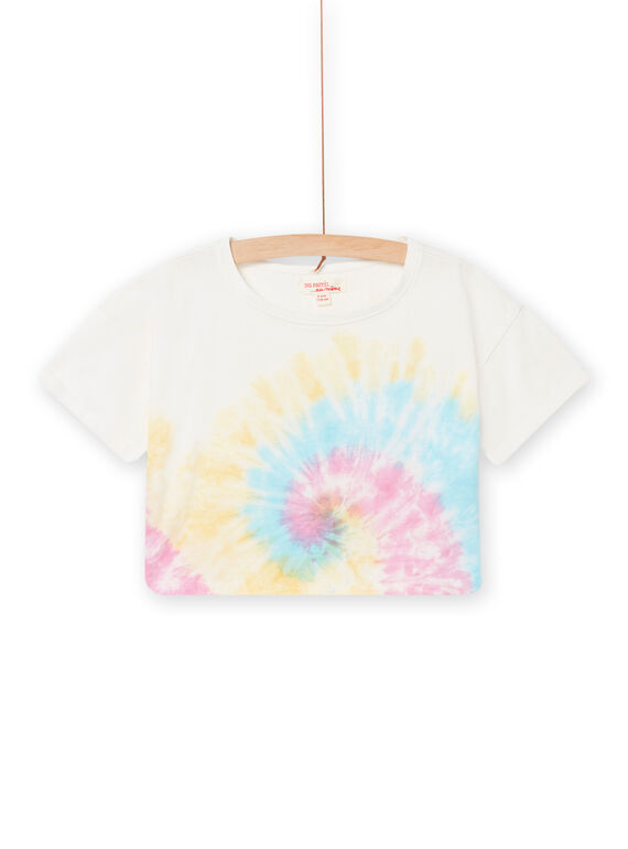 T-shirt à imprimé fantaisie manches courtes blanc enfant fille NAFICTI3 / 22S901U1TMC000