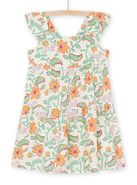 Robe écrue à imprimé fleuri RAJOROB6 / 23S90193ROB001