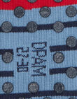 Chaussettes à rayures et motif hibou PYOGOCHODER / 22WI02O1SOQF521