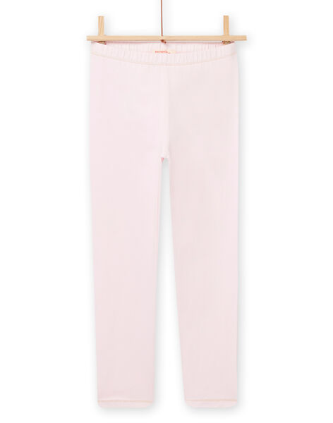 Legging rose clair détails lurex enfant fille NYAJOSLEG2 / 22SI0161CAL321