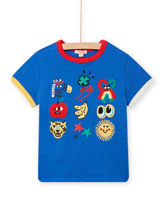 Tee Shirt Manches Courtes Bleu NOLUTI2 / 22S902P1TMC702