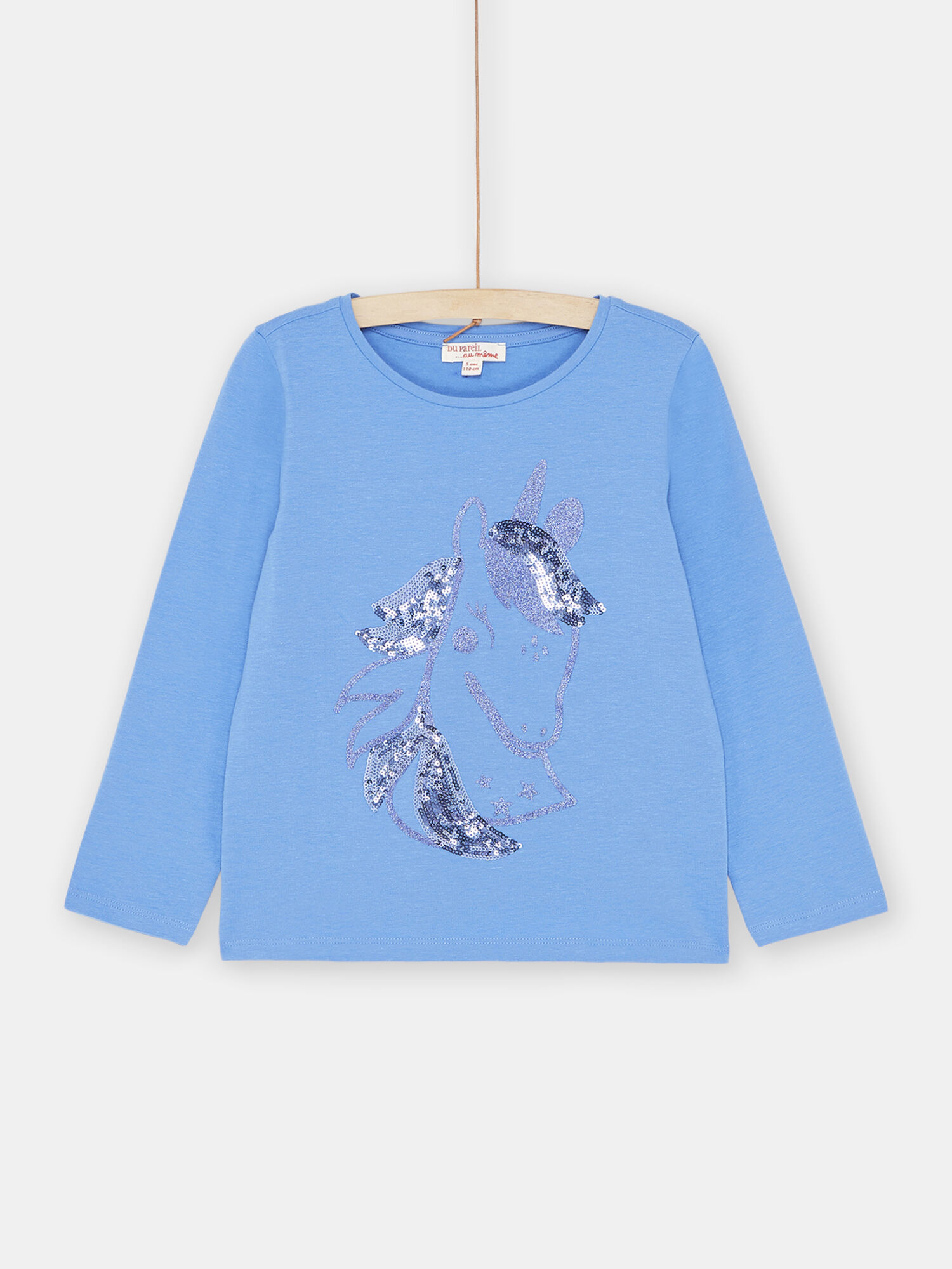 T shirt sequin fille outlet