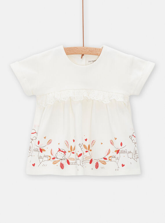 Robe Blanc cassé TOU1ROB / 24SF03H1ROBA001