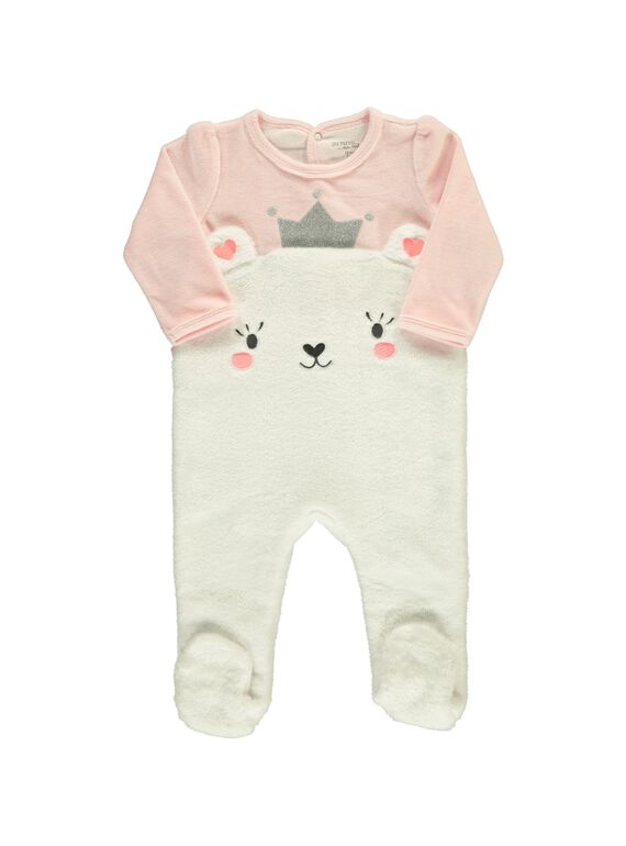 Dors-bien en velours bébé fille DEFIGREFLE / 18WH13K1GRE301