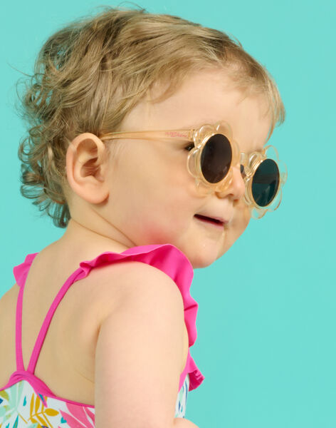Lunettes de soleil en forme de fleur rose poudré enfant fille NYAMERLUN1 / 22SI01L1LUSD327