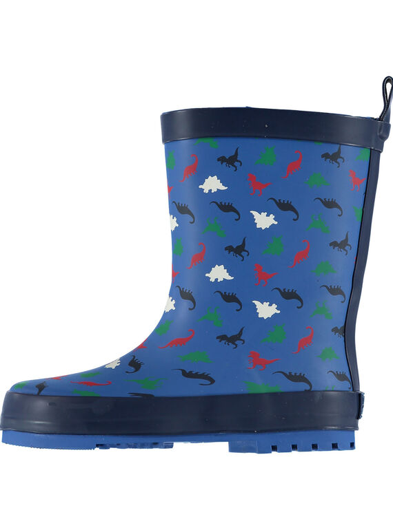 Botte de pluie bleu avec dinosaures enfant garçon GGBPDINO / 19WK36G1D0CC218