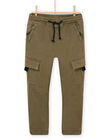 Pantalon cargo kaki POKAPAN / 22W902L1PAN628