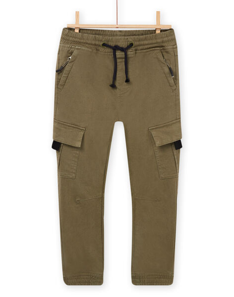 Pantalon cargo kaki POKAPAN / 22W902L1PAN628