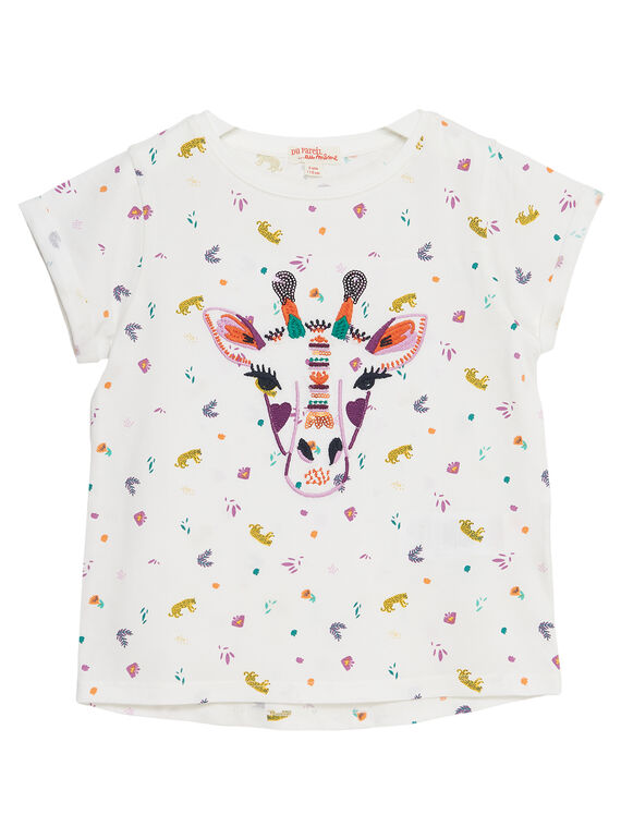 Tee Shirt Manches Courtes Ecru JASAUTI2 / 20S901Q1TMC001