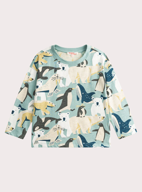 T-shirt imprimé animaux arctiques pour garçon VOPERTEE1 / 24W902R3TML629