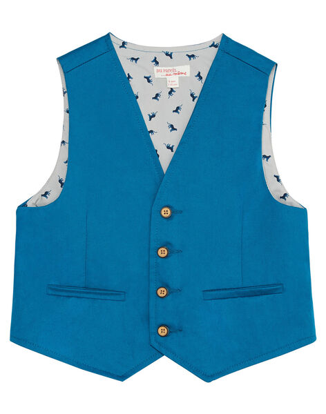 Gilet De Costume Bleu Clair Garcon Spring Days Enfant Dpam