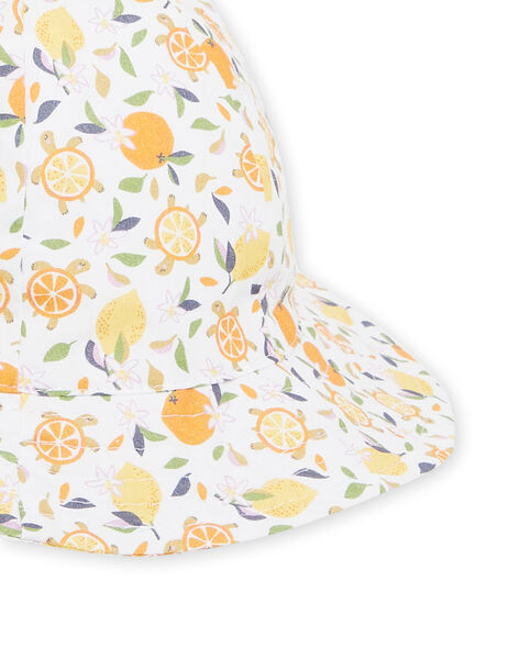 Chapeau blanc et jaune bébé fille NYIHOCHA / 22SI09C3CHA000