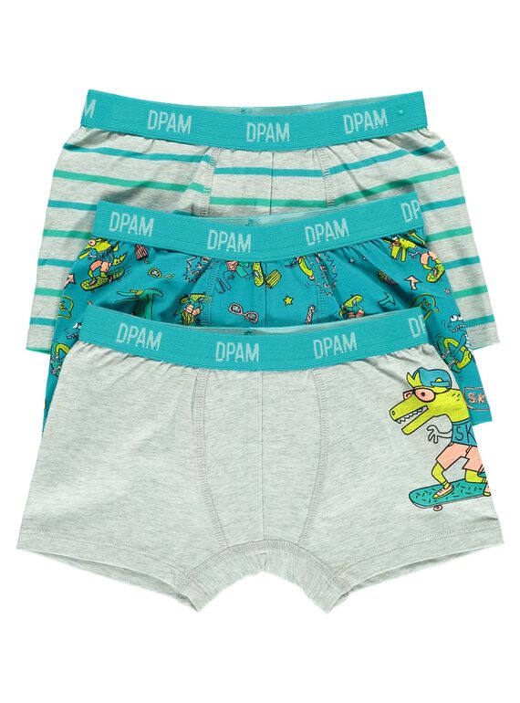 Lot de boxers garçon CEGOBOXDIN / 18SH12T2BOXJ906