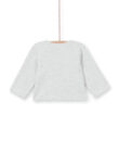 Veste réversible face unie gris chiné et face imprimé jungle LOU1VEST / 21SF05H1VES000