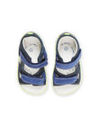 Sandales bleu marine en croûte de cuir RUSANDSPORT / 23KK3862D0E070