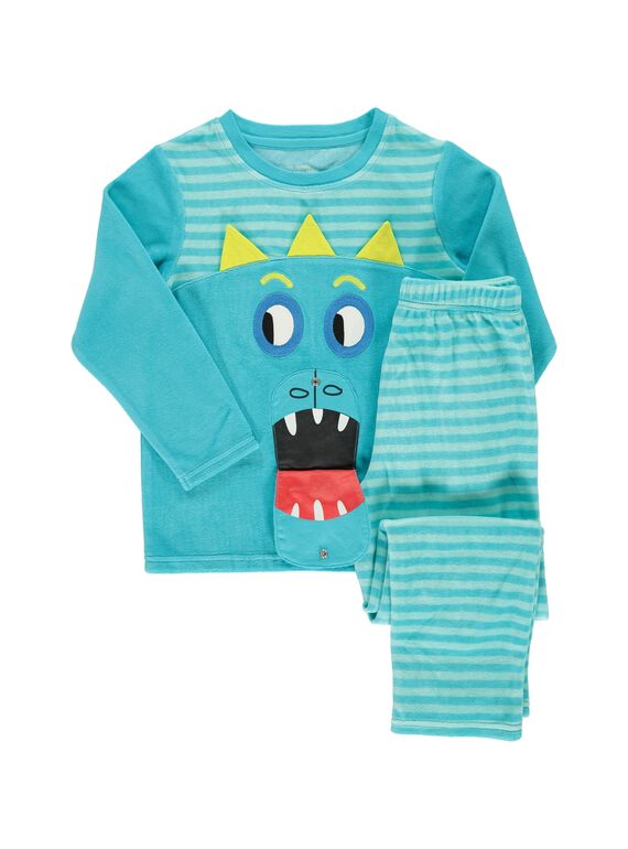 Pyjama en velours garçon CEGOPYJBOU / 18SH1241PYJ202