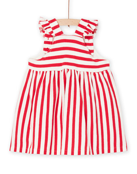 Robe sans manches écrue à imprimé à rayures RINAUROB2 / 23SG09N1ROB001