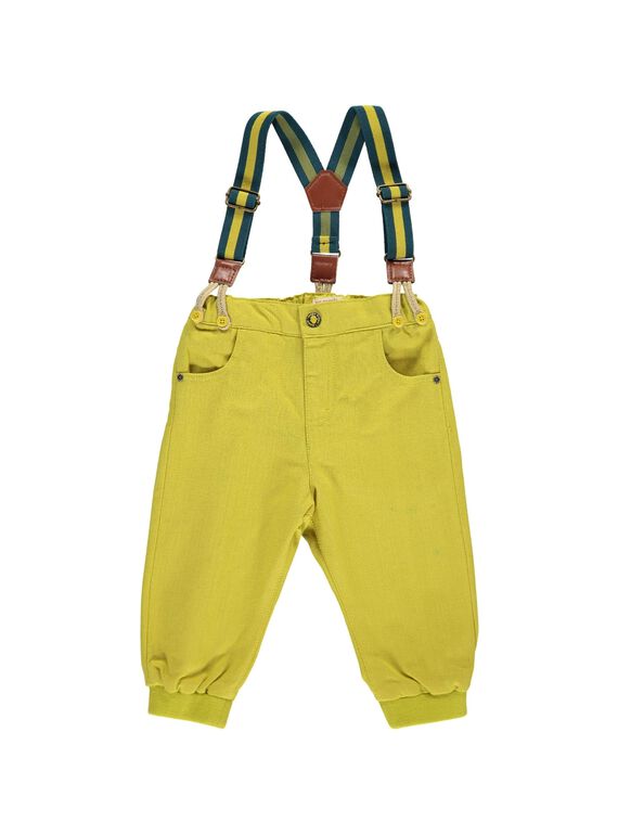Pantalon à bretelles bébé garçon DUVEPAN1 / 18WG1071PAN605