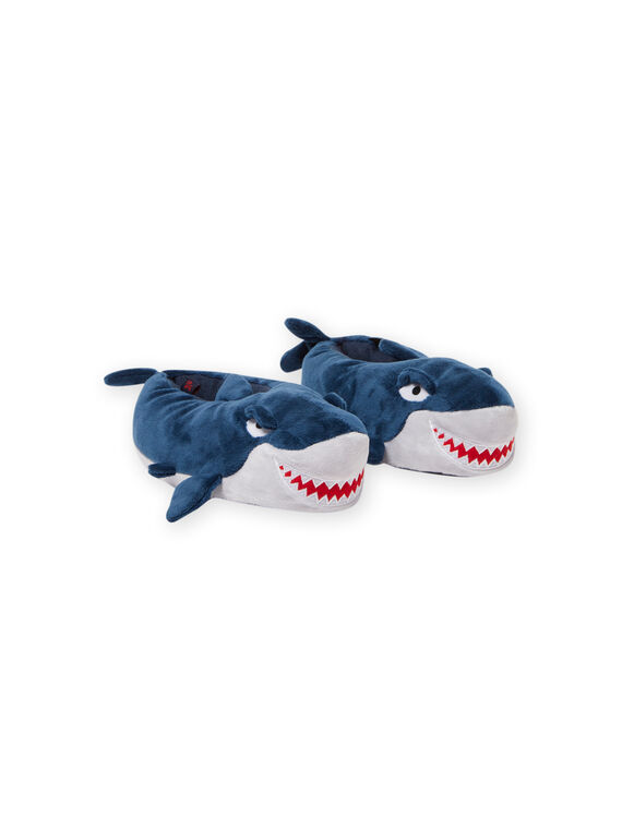 Pantoufles bleues requin 3D enfant garçon MOPANTREQ3D / 21XK3631PTD715