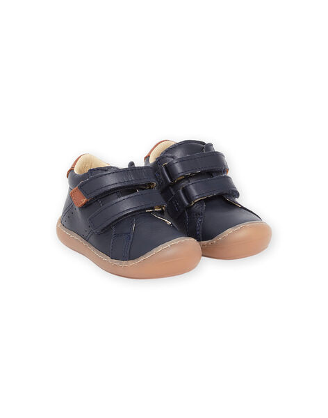 Botillons en cuir lisse PUBOTIBLEU / 22XK3874D0F070