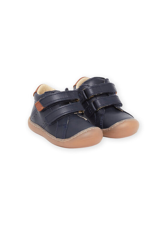 Botillons en cuir lisse PUBOTIBLEU / 22XK3874D0F070