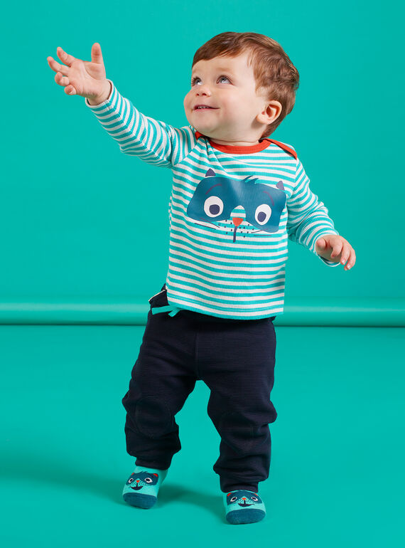 Jogging bleu nuit bébé garçon MUTUPAN2 / 21WG10K2PANC234