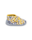 Chaussons bottillons à imprimé lion et lettrage PUPANTCHAT / 22XK3842D0A940