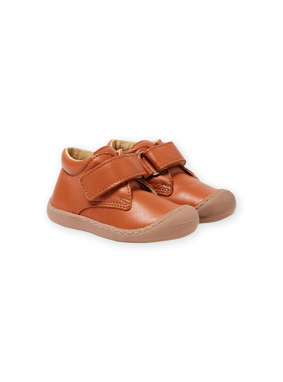 Bottillons camel en cuir bébé garçon MUBOTIFLEXTAN / 21XK3852D0F804