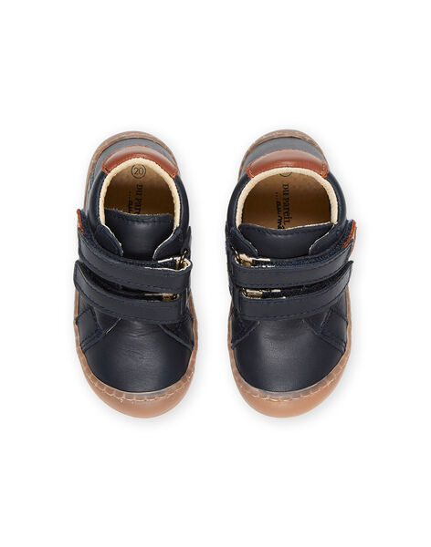 Botillons en cuir lisse PUBOTIBLEU / 22XK3874D0F070