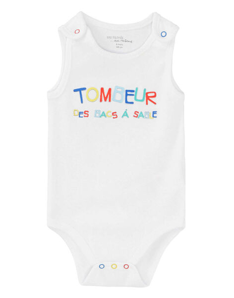 Body Bebe Garcon Manches Debardeurs Blanc A Partir De Bebe Dpam