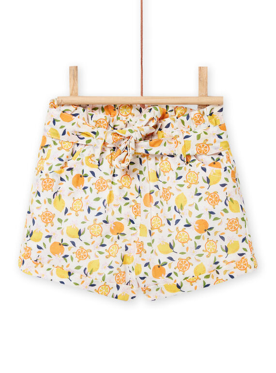 Short blanc bébé fille NIHOSHO / 22SG09T1SHO000