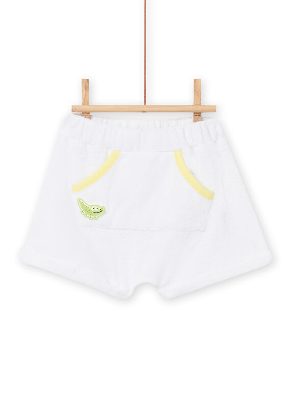Bermuda blanc bébé garçon NUHOBER / 22SG10T1BER000