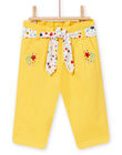 Pantalon jaune bébé fille NILUPAN / 22SG09P1PANB105