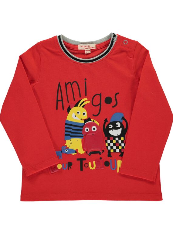 Tee-shirt manches longues bébé garçon DUROUTEE3 / 18WG1023TMLF512