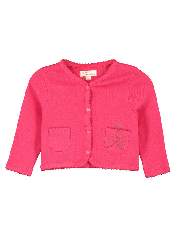 Gilet en coton bébé fille FIYECAR / 19SG09M1CAR304